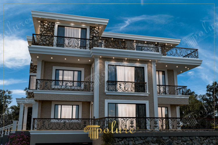 Urme ale modernismului Design inovator în vile vizuale semnate de Polure Imaginile vizuale ale vilelor care poartă semnătura lui Polure atrag atenția prin designurile lor inovatoare care poartă urmele modernismului.Fiecare proiect de vilă răspunde nevoilor vieții moderne, combinând tehnologia avansată și estetica contemporană.Echipa de creație a lui Polure creează spații extraordinare și impresionante folosind linii minimaliste, forme îndrăznețe și interesante. detalii.Sticlă mare din interiorul vilei În timp ce ferestrele permit luminii naturale să intre, amenajările în plan deschis și tranzițiile fluide oferă un spațiu de locuit spațios.Designele inovatoare Polure aduc originalitatea și inspirația aduse de modernism caselor noastre.