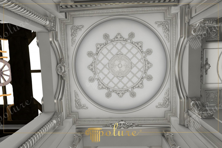 Magia esteticii atemporale Descoperiți măreția în designul interior clasic Acest proiect vă invită la o experiență de neuitat, cu designul său interior clasic, care poartă magia esteticii atemporale. Atmosfera creată în interioare prinde viață cu exemple de mobilier clasic, combinate într-o armonie perfectă, modele elegante și detalii realizate manual adaugă măreție spațiilor. Decorările de tavan sunt decorate cu coloane și sculpturi. Detaliile transformă fiecare spațiu într-o operă de artă într-o călătorie estetică, aducând frumusețea fascinantă a designului interior clasic în spațiile de locuit moderne.