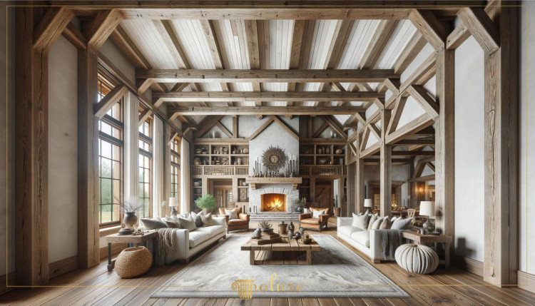 Rustic Beauty Home Decoration with Polyurethane Beams and Log Rafters Rustic decoration is one of the best ways to bring the warmth and comfort of natural materials to your home. Creating a rustic atmosphere by using polyurethane beam and log rafter models provides the perfect combination of naturalness and elegance even in modern homes. While these materials imitate the durability and aesthetic appearance of real wooden beams, they are lighter and easier to maintain. offers an alternative. In this article, we will examine how to achieve a rich rustic look with polyurethane beams and log rafters and how this style can be applied to the interior of your home. From large rooms to small corners, you can transform any space with these design elements and add an authentic elegance to your home.