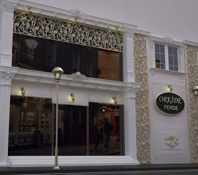 Modele de decorare exterioara producator de perdele Magazin exterior DECORAȚIE Magazin exterior Acoperire Magazin Exterior Modele de fațadă Imagini exterioare ale locului de muncă