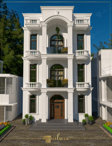 Decorație exterioară neoclasică Poliuretan Coloană corintică Cap Chimb și streașină Utilizare turnare Arhitectura neoclasică este un concept de design care îmbină elementele clasice și moderne, cu estetica și eleganța în prim plan. Cele mai importante elemente de decor exterior ale acestui stil includ capitelurile de coloană corintică din poliuretan, stâlpii și muluri de streașină. Ușoare, durabile și atrăgătoare din punct de vedere estetic, materialele poliuretanice oferă exteriorului clădirilor un aspect clasic și de lungă durată.